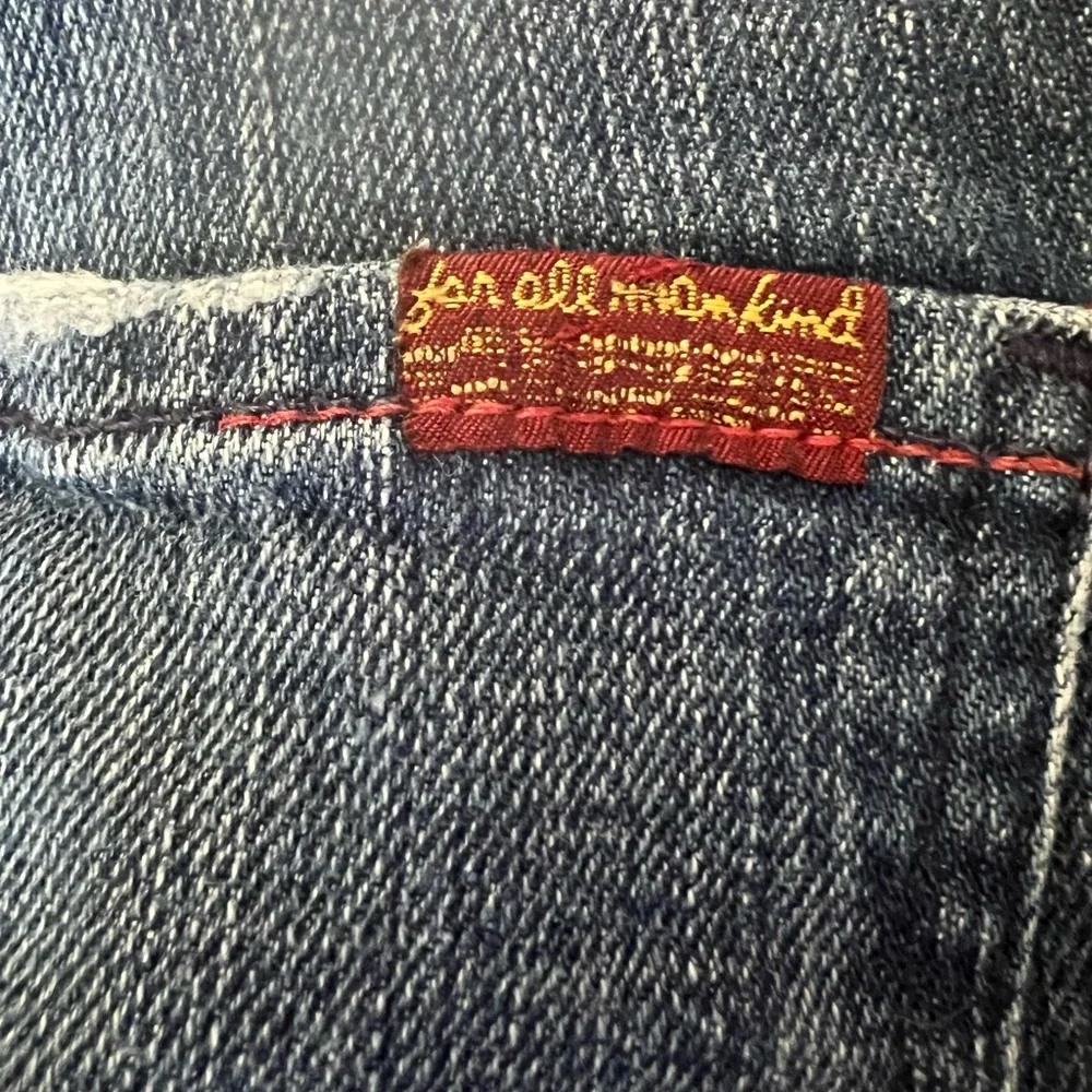 7 For All Mankind Bootcut Jeans Size 30 Medium Wash High Rise Denim - Picture 5 of 7